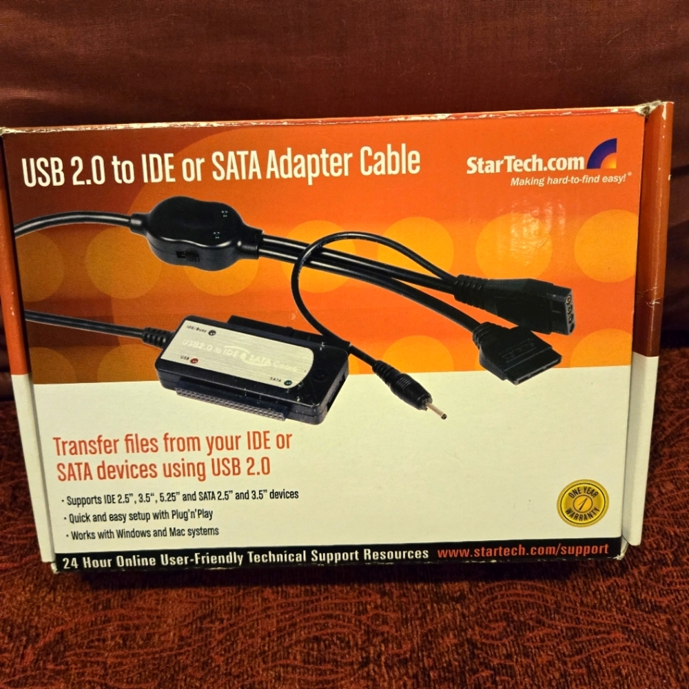 StarTech USB 2.0 to IDE or SATA Adapter Cable